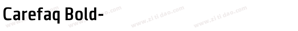 Carefaq Bold字体转换